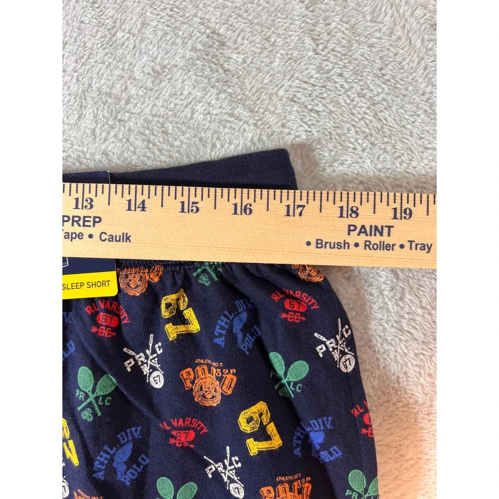 Polo Ralph Lauren All‎ Over Athletic Print Knit Sleep Shorts Men's Size Medium